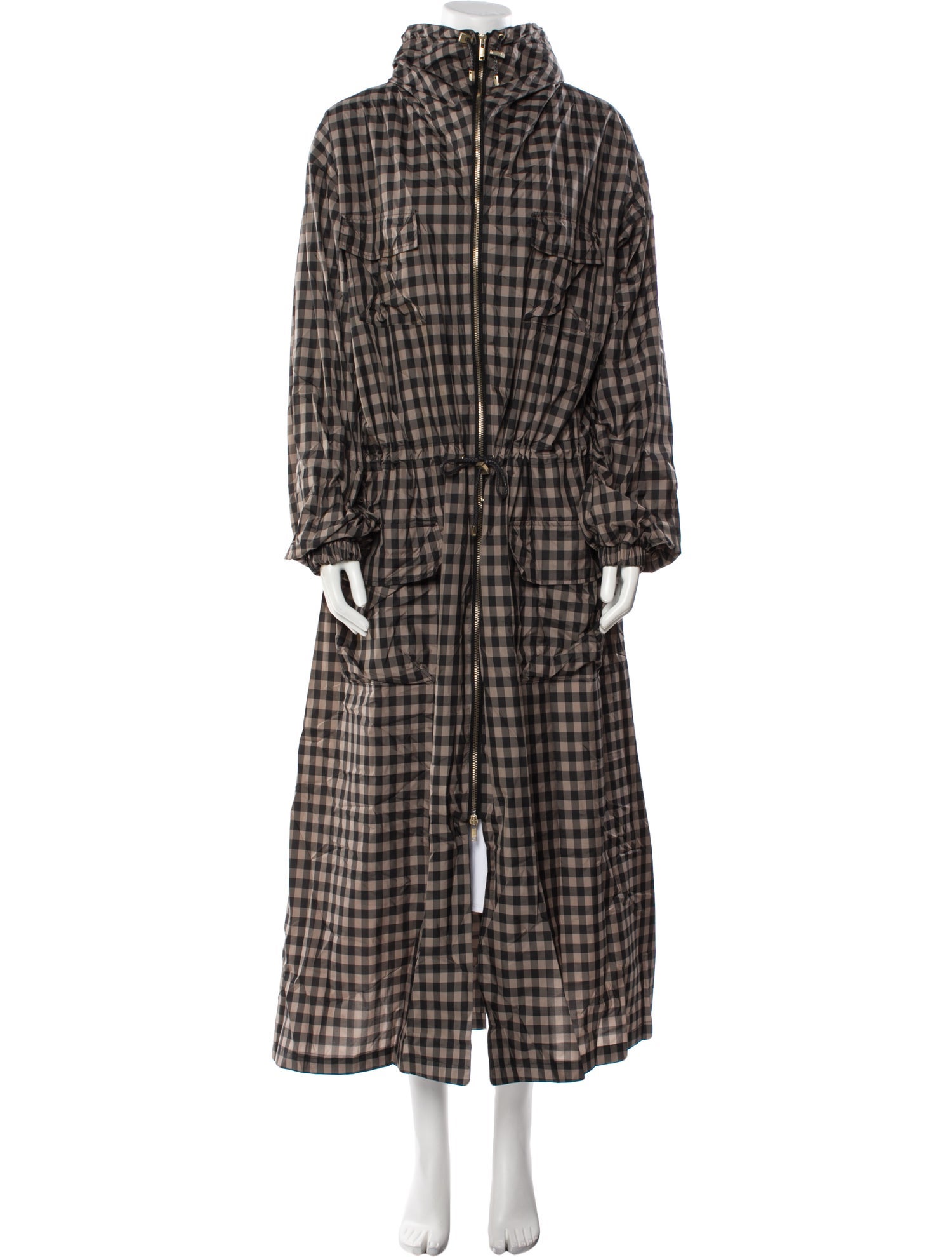 Sonia Rykiel Plaid Print Coat w/ Tags