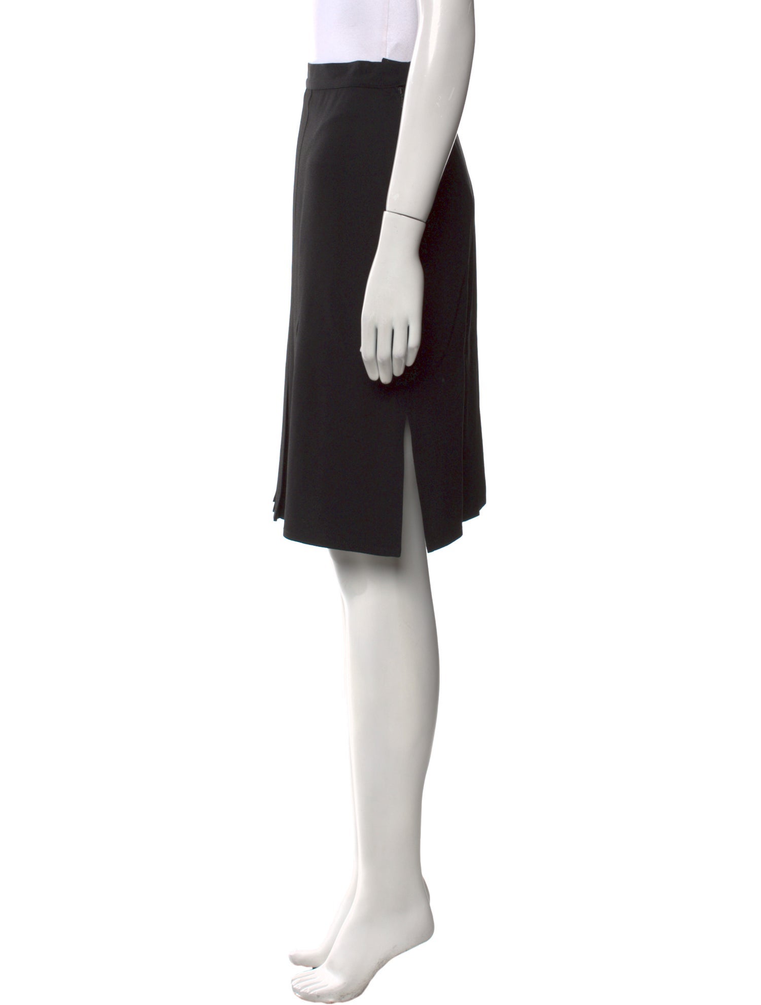 Sonia Rykiel Pleated Accents Knee-Length Skirt