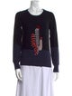 Sonia Rykiel Merino Wool Graphic Print Sweater