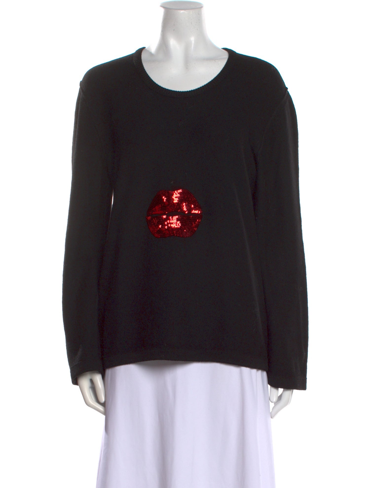 Sonia Rykiel Virgin Wool Graphic Print Sweater