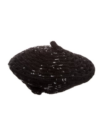Sonia Rykiel Knitted Sequin Beret