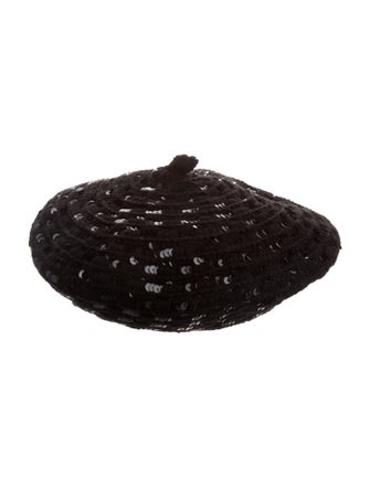 Sonia Rykiel Knitted Sequin Beret
