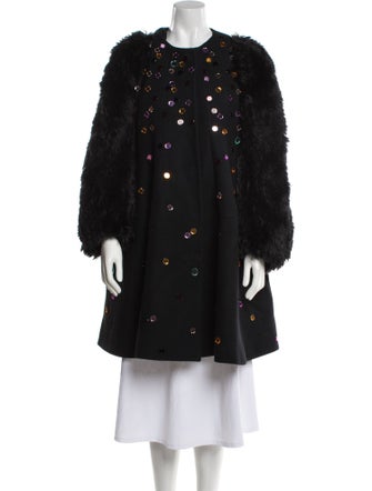 Sonia Rykiel Wool Printed Coat