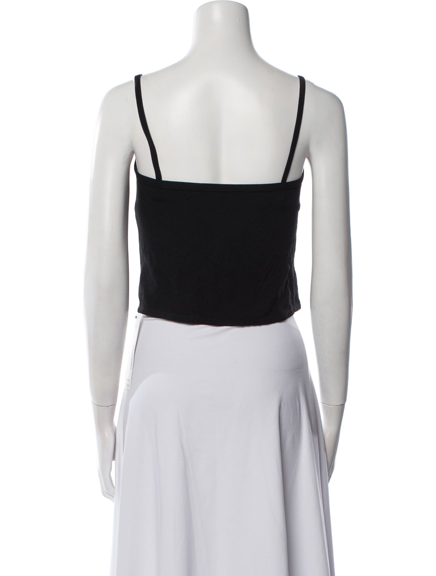 Sonia Rykiel Wool Square Neckline Crop Top