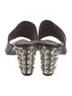 Sonia Rykiel Suede Crystal Embellishments Slides