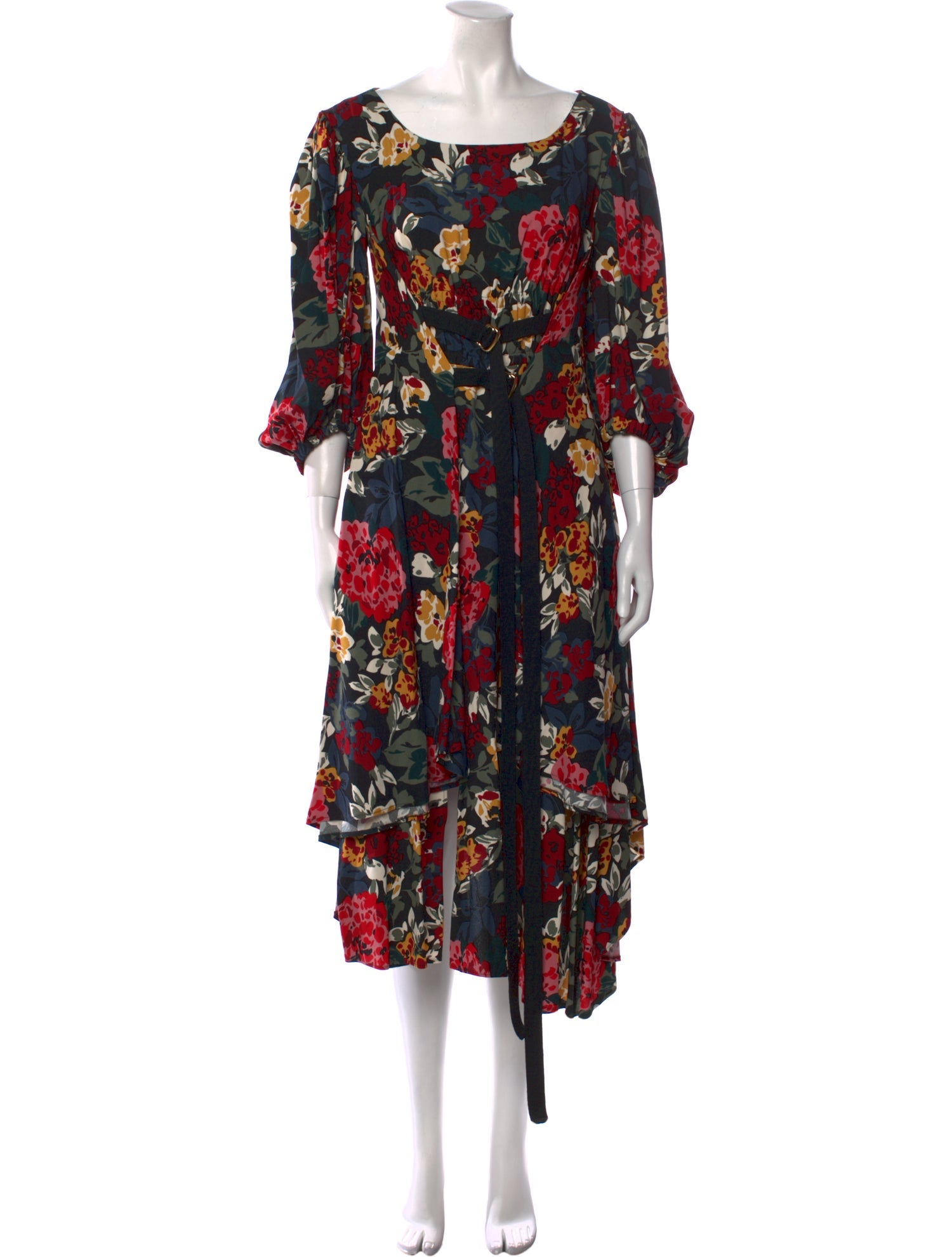 Sonia Rykiel Floral Print Knee-Length Dress