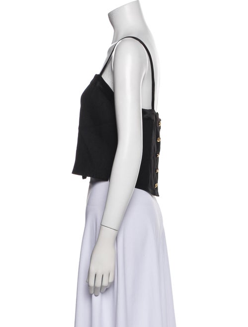 Sonia Rykiel Square Neckline Sleeveless Crop Top