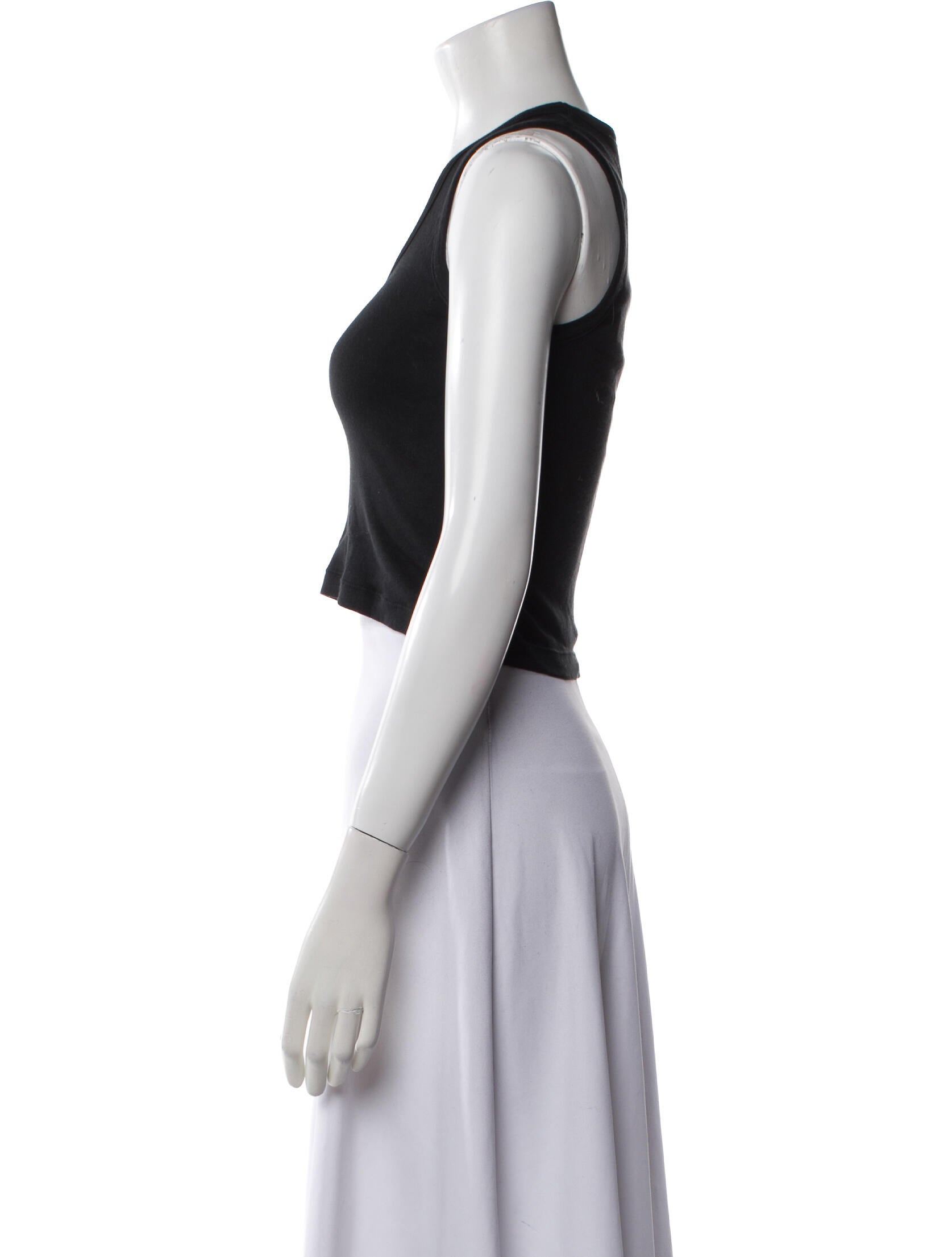 Sonia Rykiel Vintage Scoop Neck Crop Top