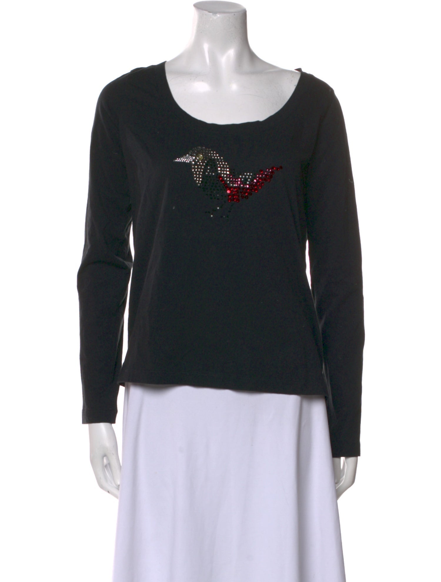 Sonia Rykiel Graphic Print Scoop Neck Sweatshirt