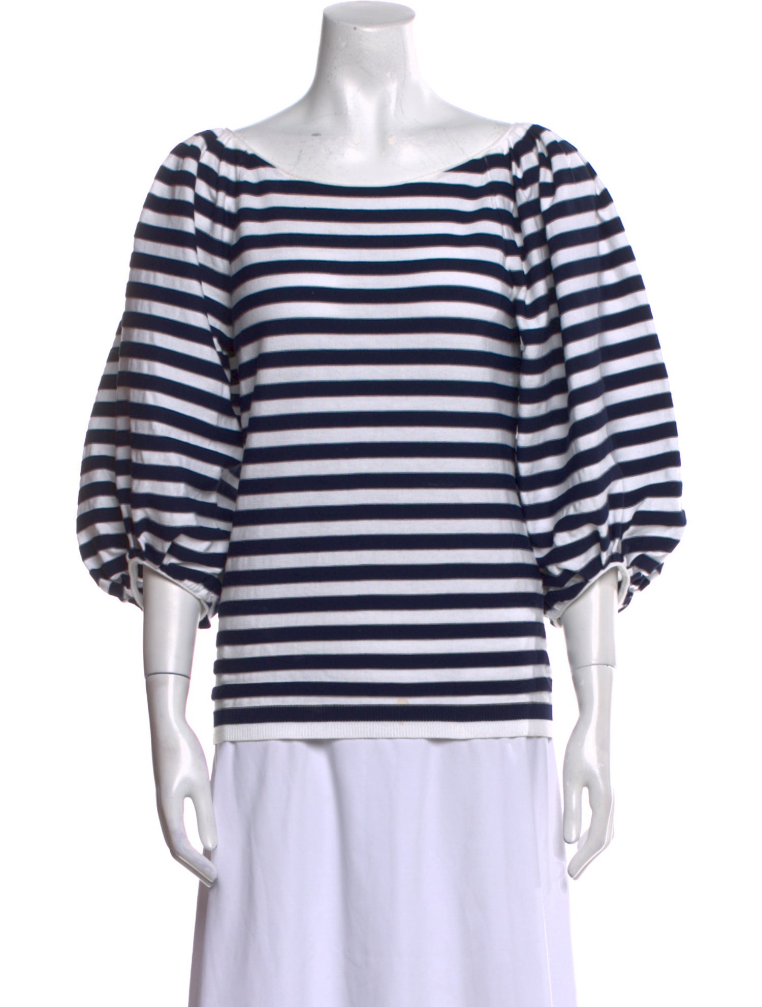 Sonia Rykiel Striped Bateau Neckline T-Shirt