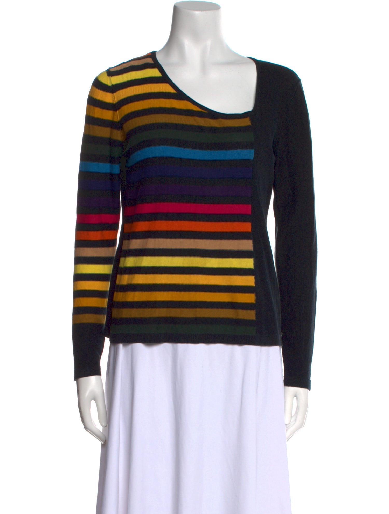 Sonia Rykiel Striped Scoop Neck Top