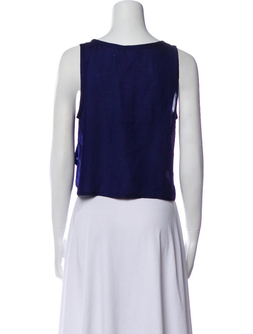 Sonia Rykiel Silk V-Neck Crop Top