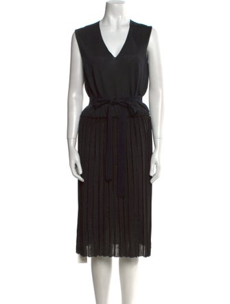 Sonia Rykiel V-Neck Midi Length Dress