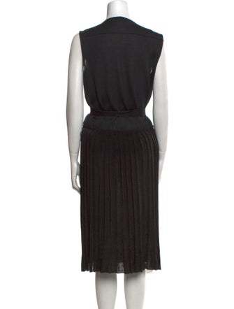 Sonia Rykiel V-Neck Midi Length Dress
