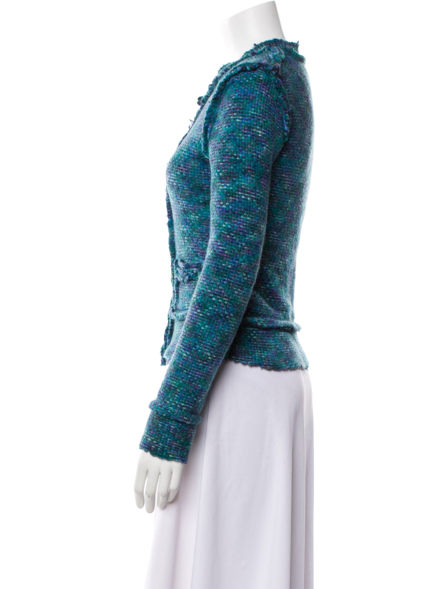 Sonia Rykiel Merino Wool Tweed Pattern Evening Jacket