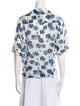 Sonia Rykiel Floral Print Short Sleeve Button-Up Top