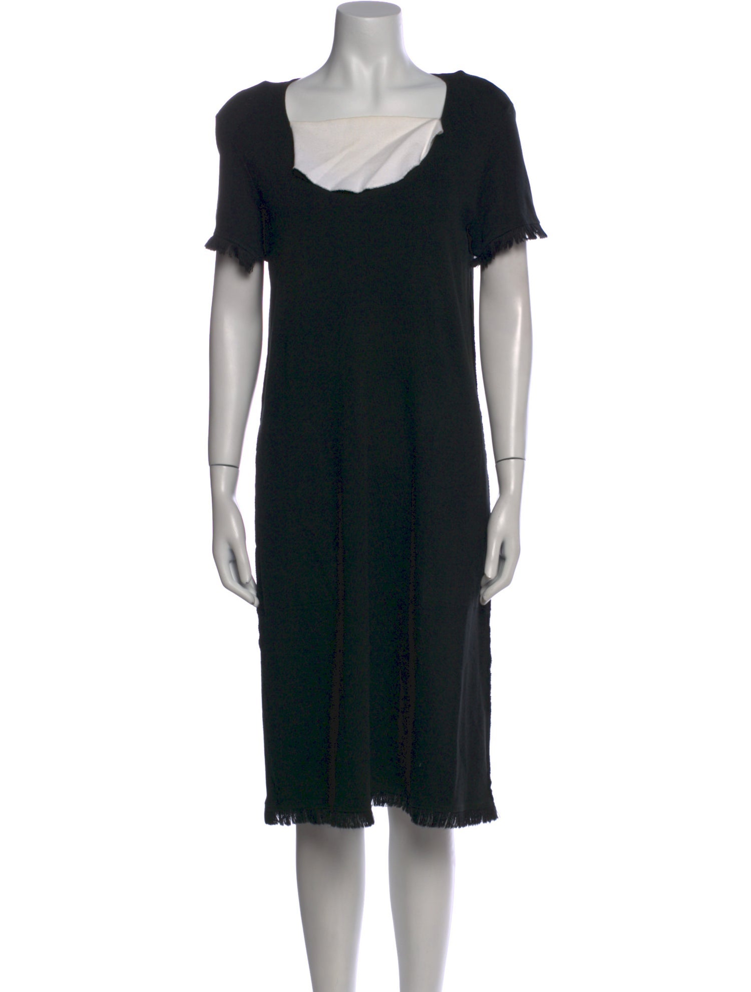 Sonia Rykiel Square Neckline Midi Length Dress