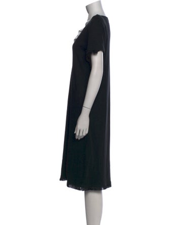 Sonia Rykiel Square Neckline Midi Length Dress