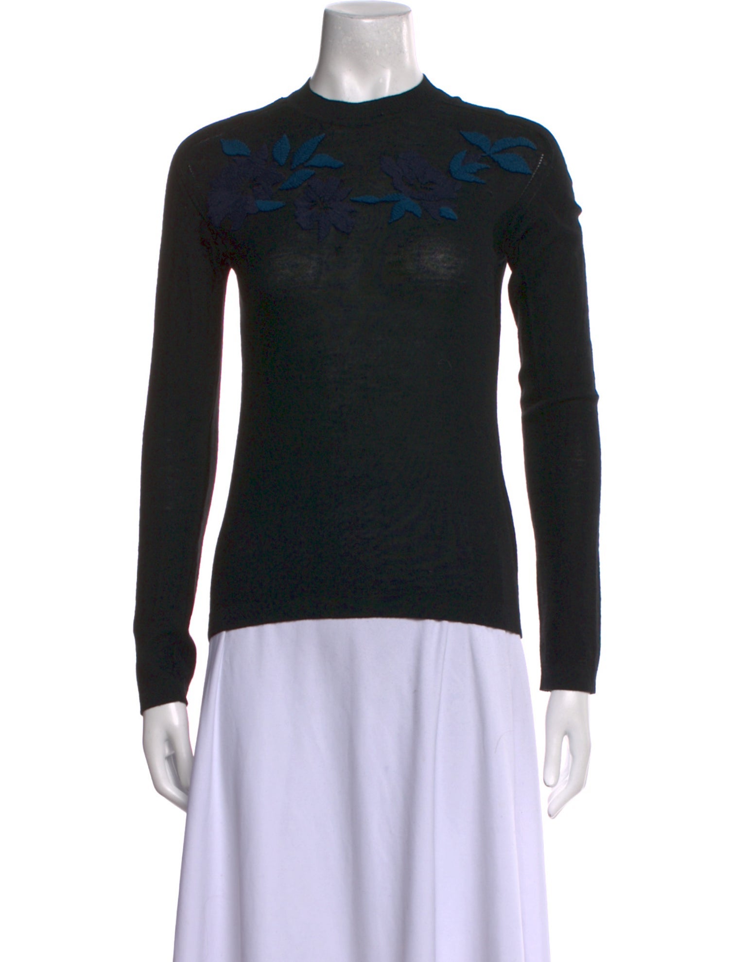 Sonia Rykiel Virgin Wool Crew Neck Sweater