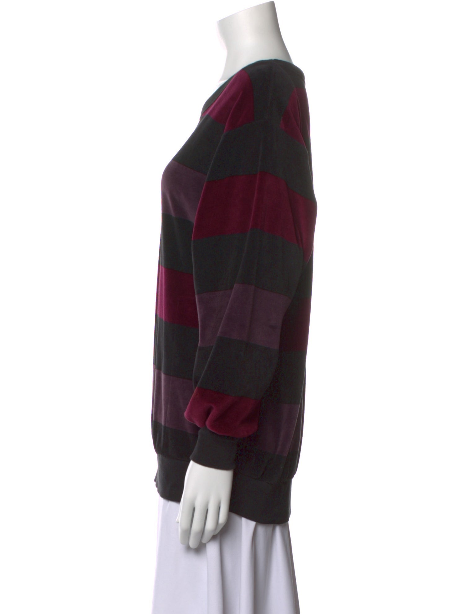 Sonia Rykiel Striped Scoop Neck Sweatshirt