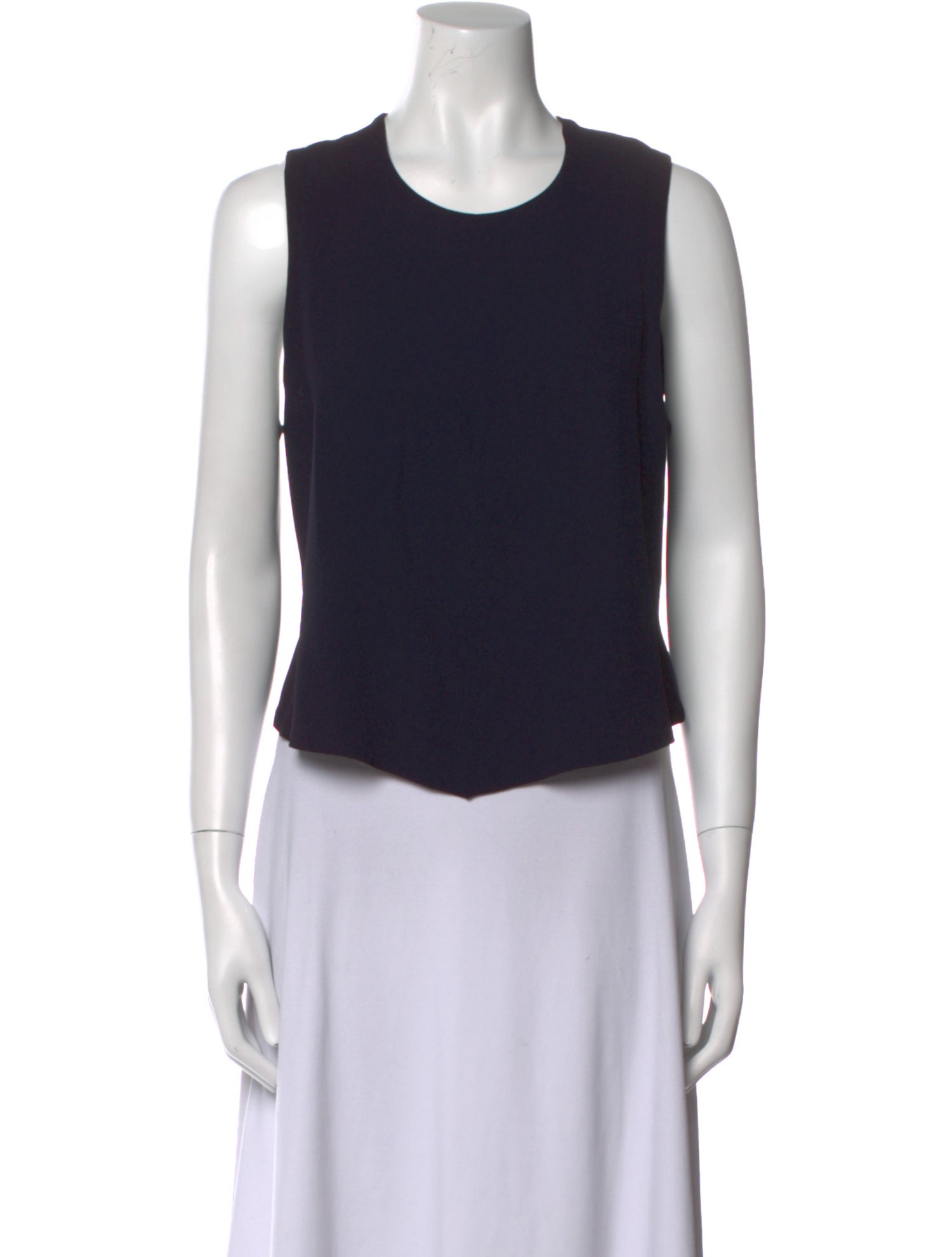 Sonia Rykiel Crew Neck Sleeveless Crop Top