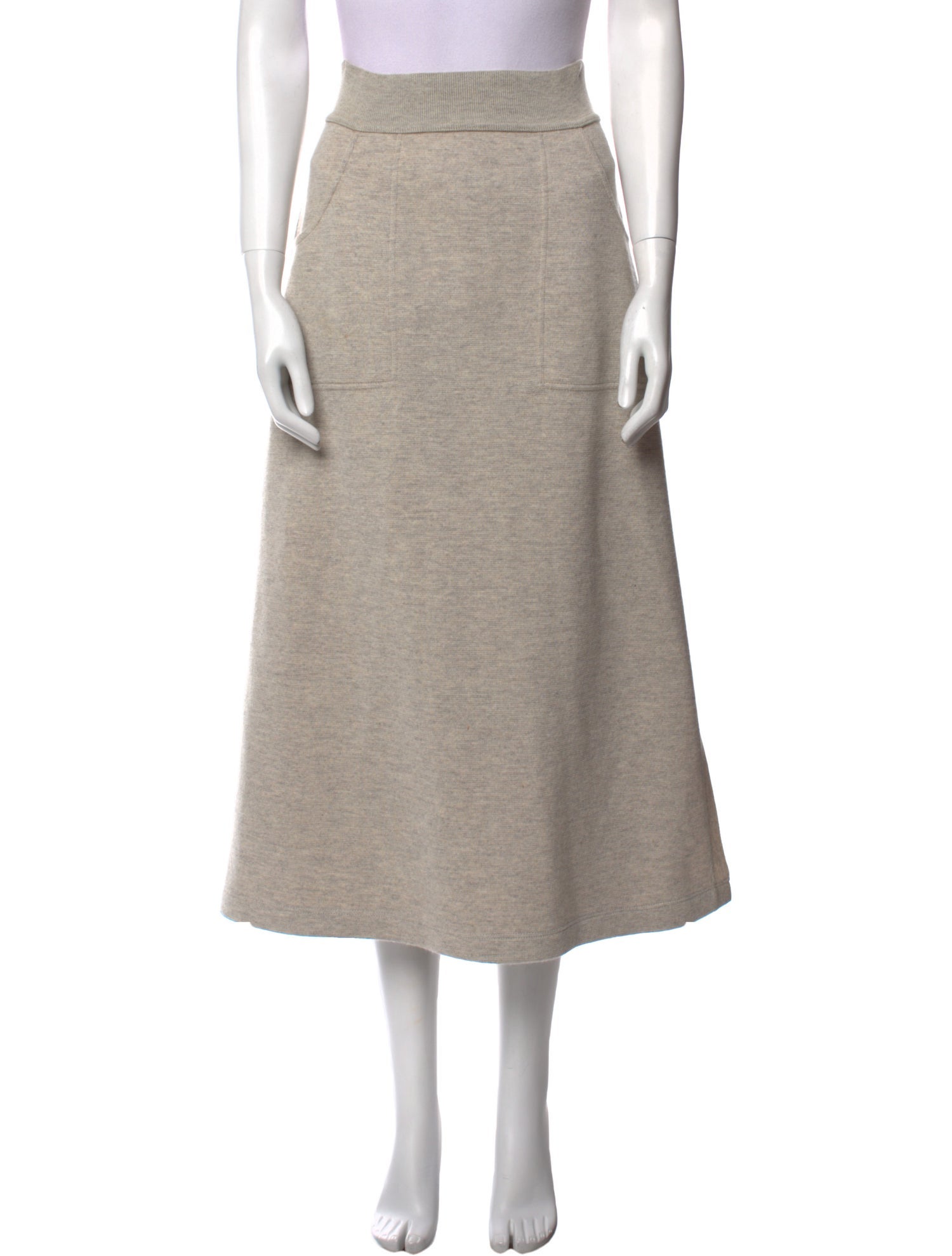 Sonia Rykiel Virgin Wool Midi Length Skirt