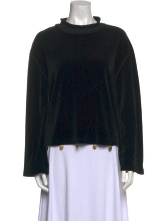 Sonia Rykiel Mock Neck Long Sleeve Sweatshirt