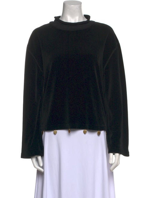 Sonia Rykiel Mock Neck Long Sleeve Sweatshirt