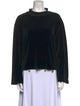 Sonia Rykiel Mock Neck Long Sleeve Sweatshirt