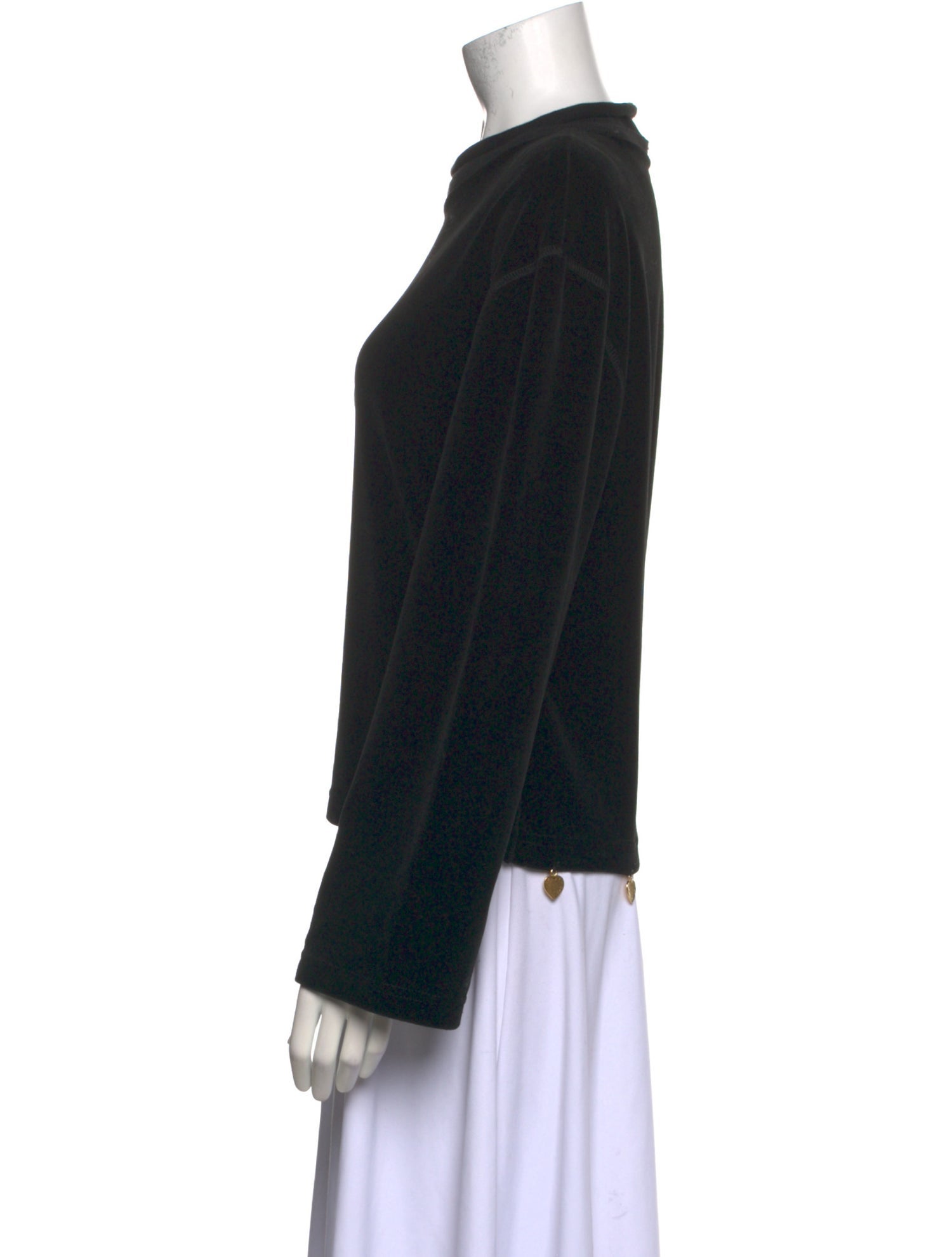 Sonia Rykiel Mock Neck Long Sleeve Sweatshirt