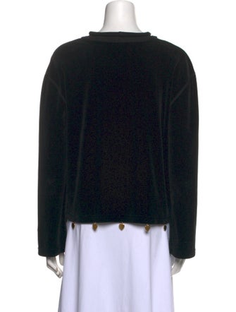 Sonia Rykiel Mock Neck Long Sleeve Sweatshirt