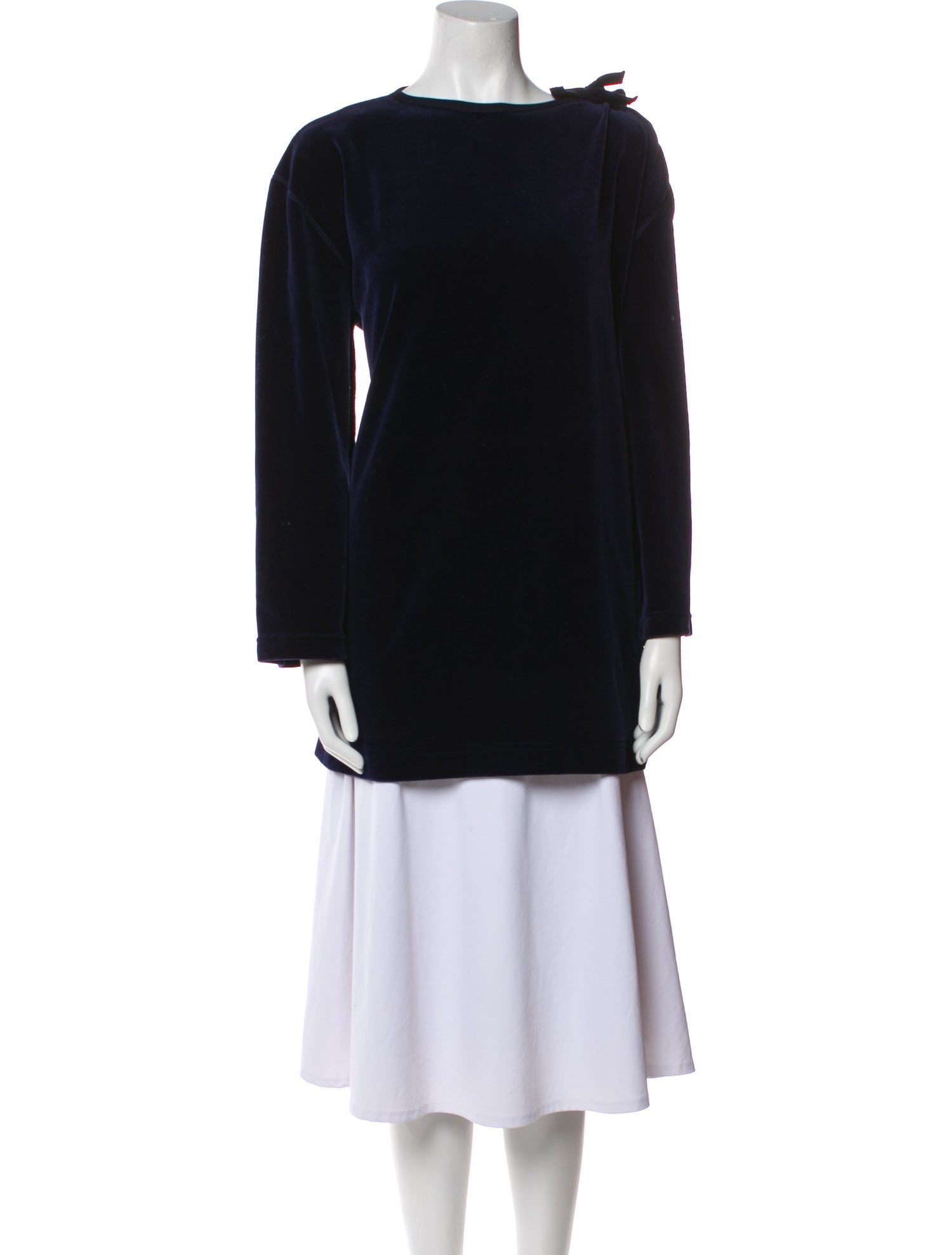 Sonia Rykiel Bateau Neckline Long Sleeve Tunic