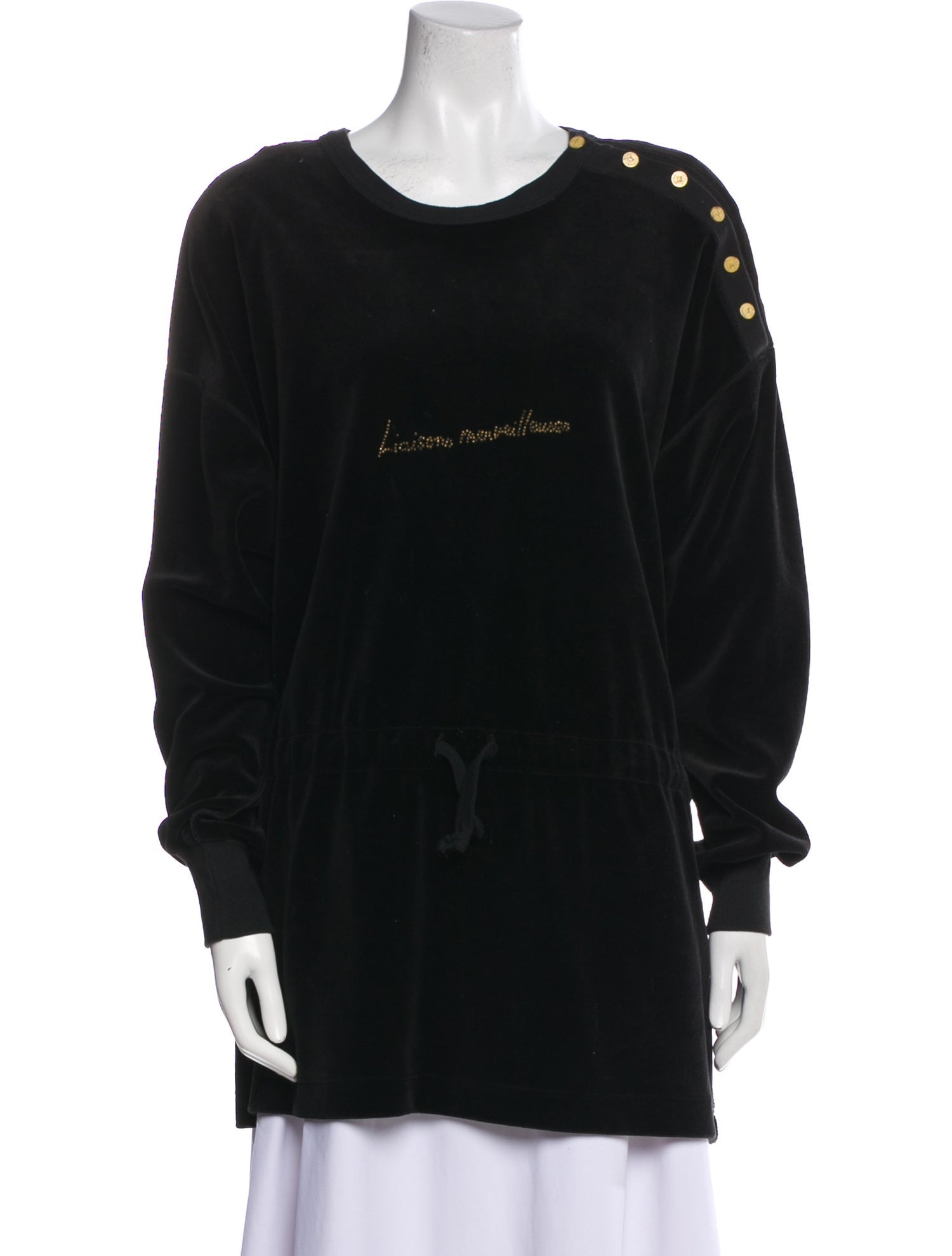 Sonia Rykiel Scoop Neck Long Sleeve Sweatshirt
