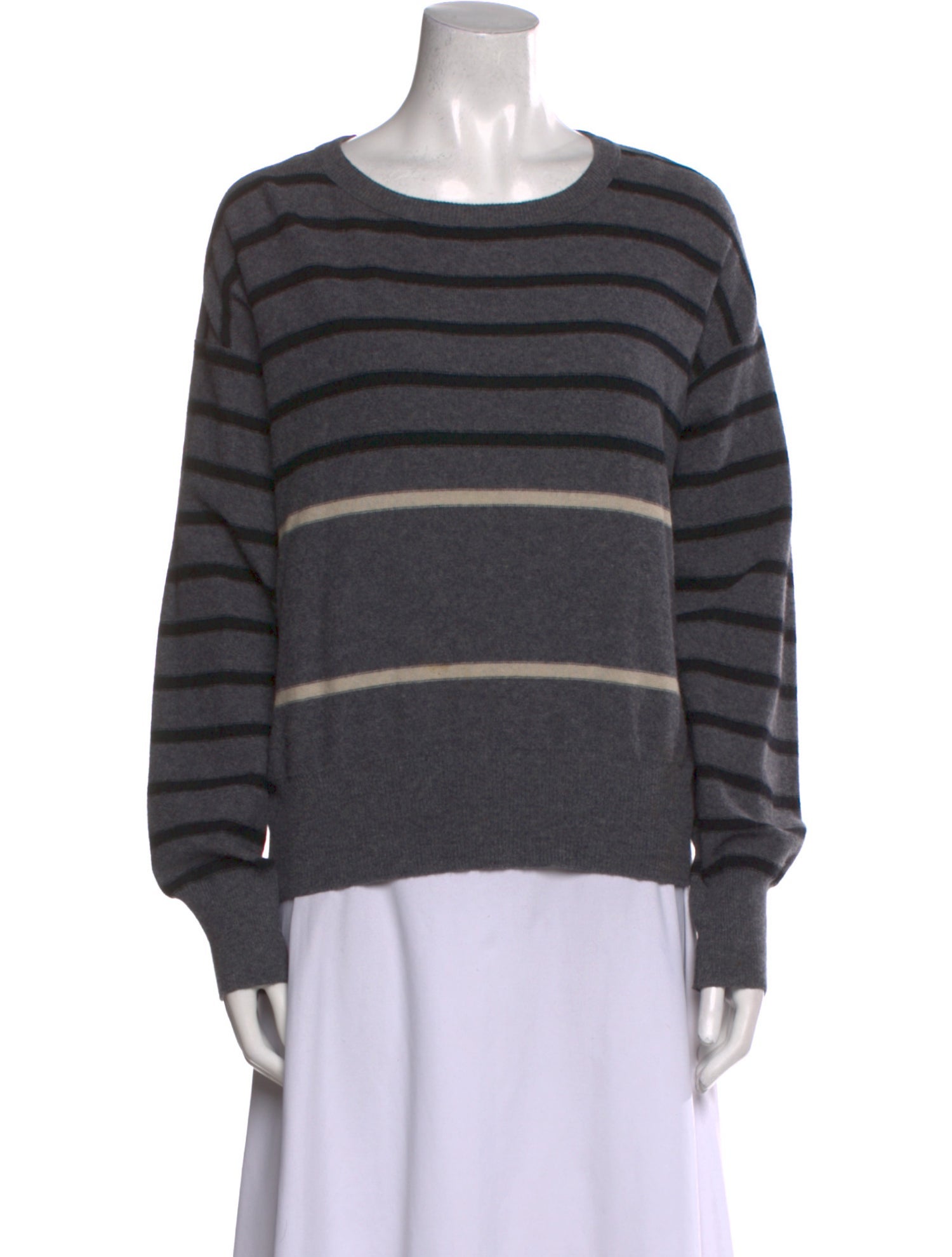 Sonia Rykiel Striped Scoop Neck Sweater