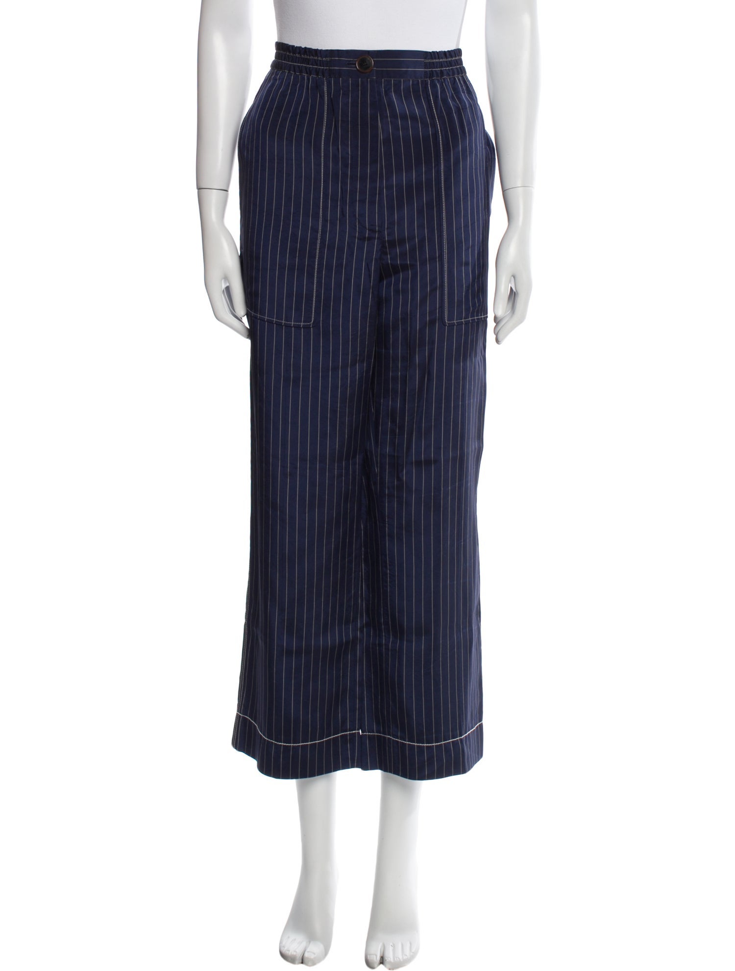 Sonia Rykiel Striped Wide Leg Pants