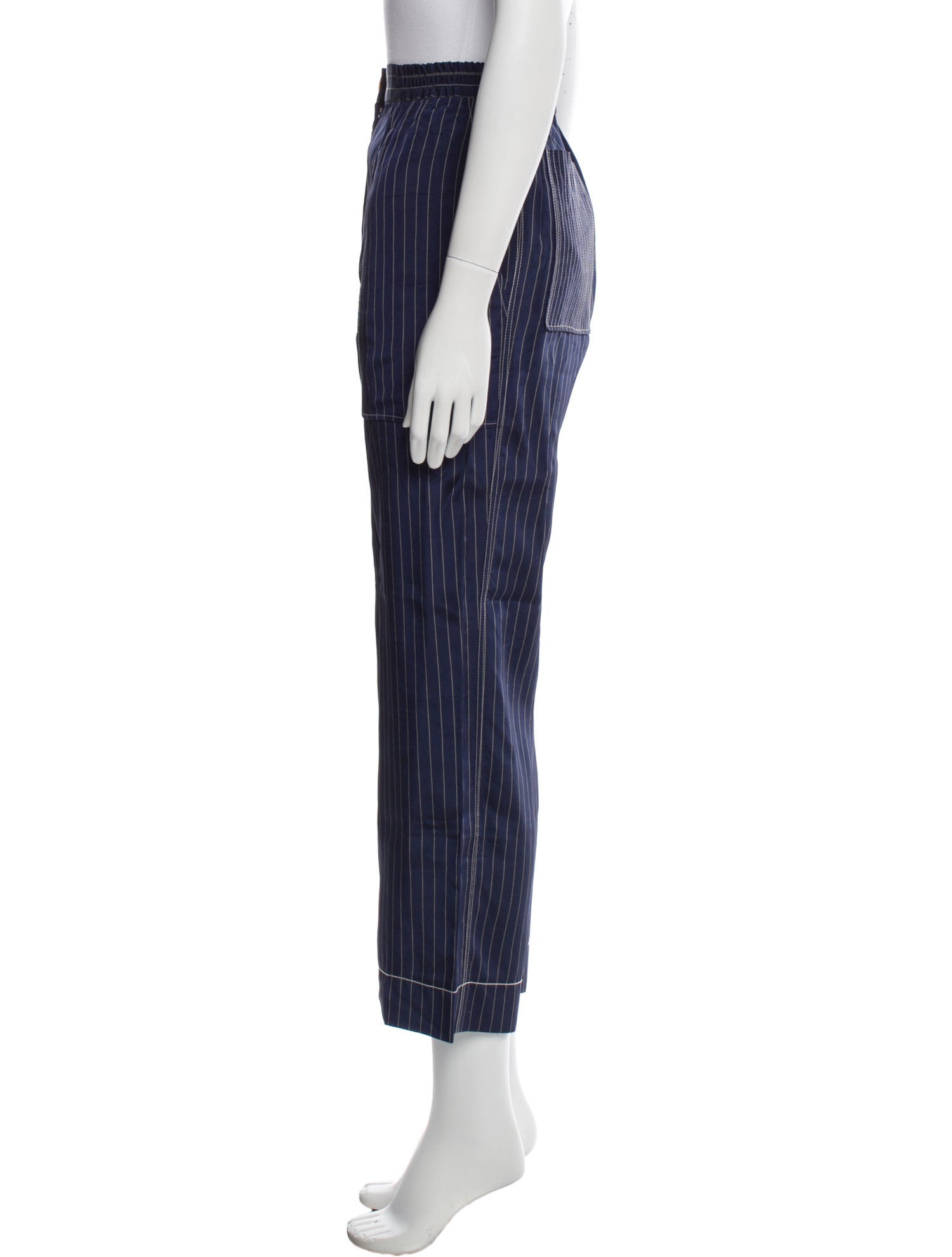 Sonia Rykiel Striped Wide Leg Pants