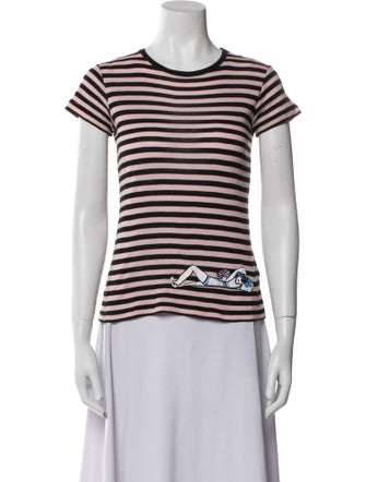 Sonia Rykiel Striped Crew Neck T-Shirt