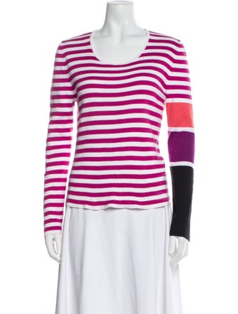 Sonia Rykiel Striped Scoop Neck Sweater