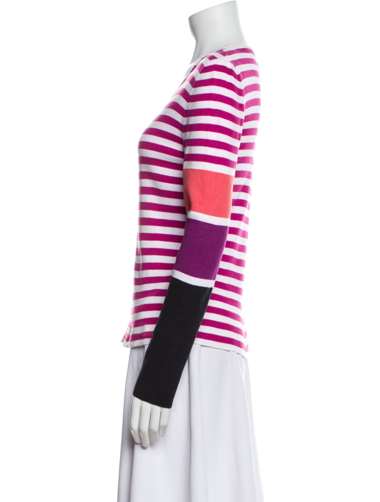 Sonia Rykiel Striped Scoop Neck Sweater