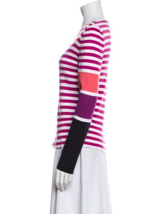 Sonia Rykiel Striped Scoop Neck Sweater