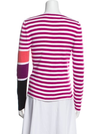 Sonia Rykiel Striped Scoop Neck Sweater