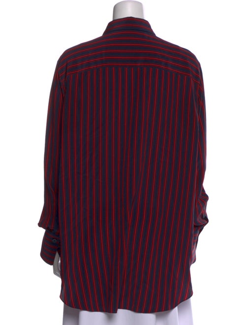 Sonia Rykiel Silk Striped Button-Up Top