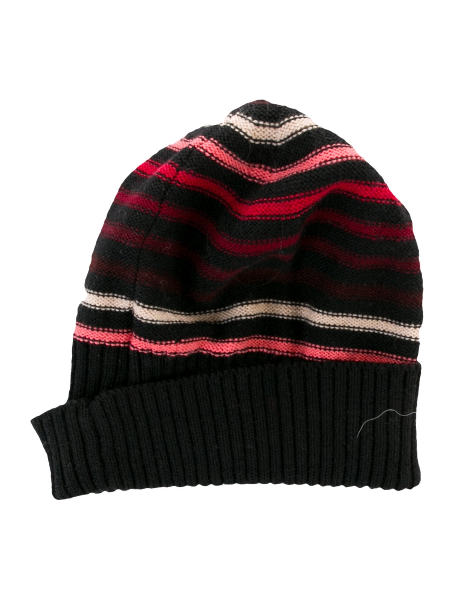 Sonia Rykiel Pattern Print Wool Knit Beanie w/Tags