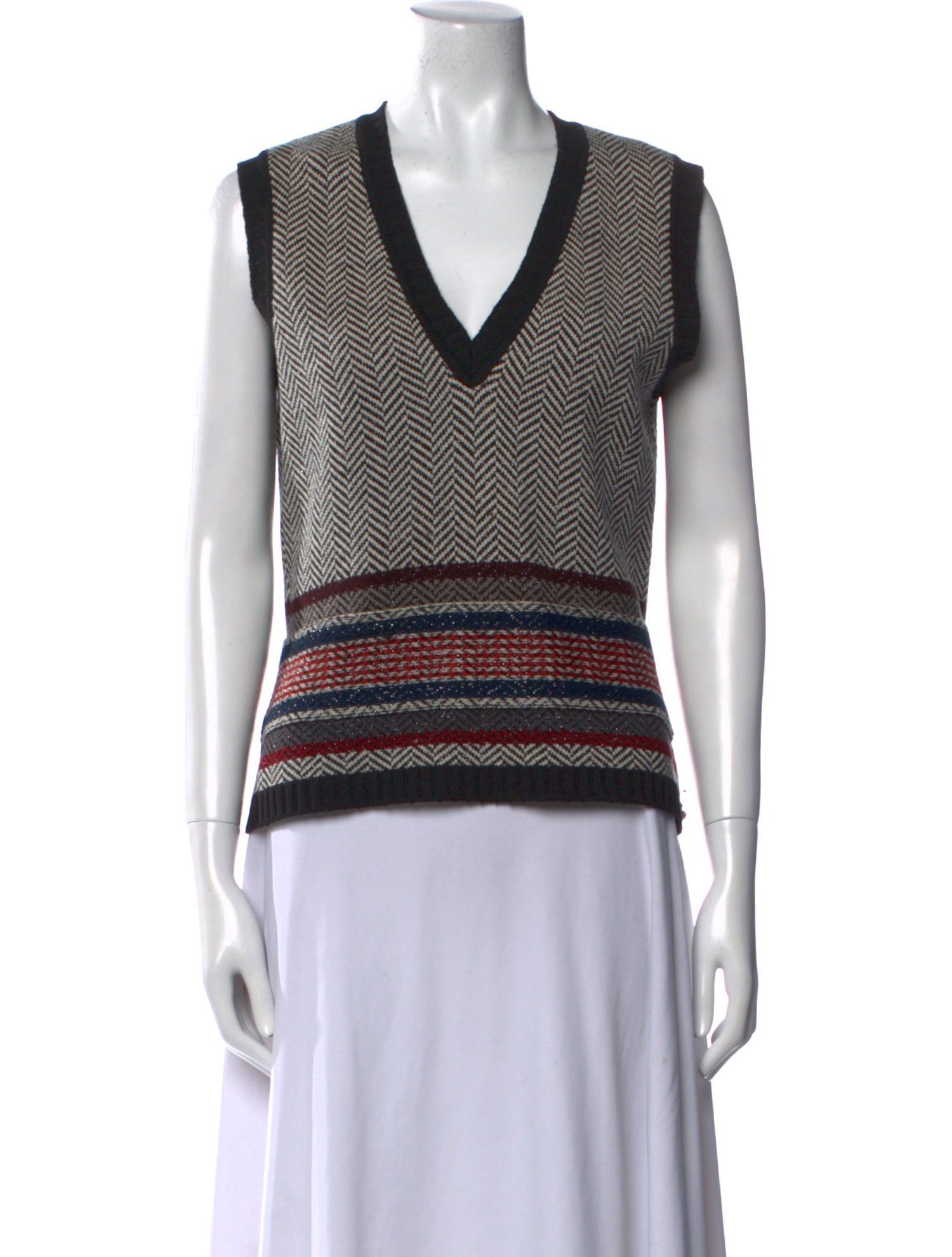 Sonia Rykiel Virgin Wool Striped Sweater