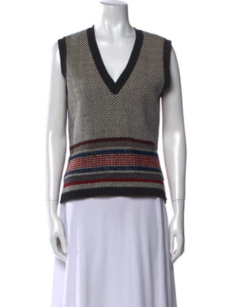 Sonia Rykiel Virgin Wool Striped Sweater