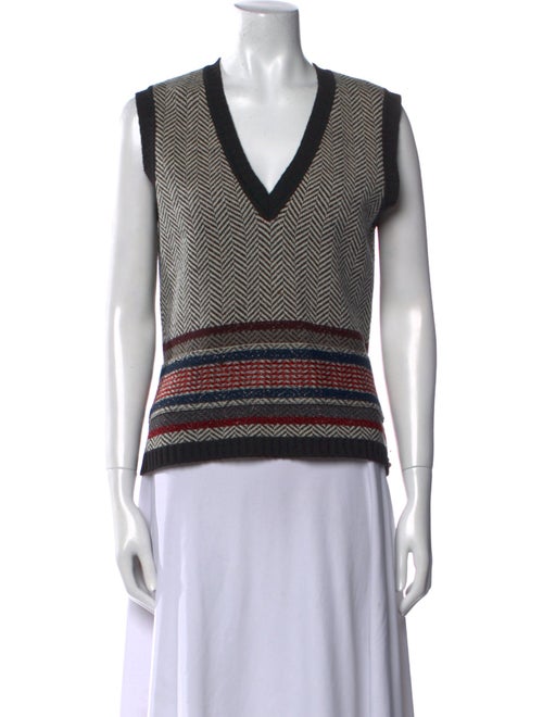 Sonia Rykiel Virgin Wool Striped Sweater