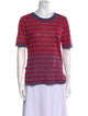 Sonia Rykiel Silk Striped T-Shirt