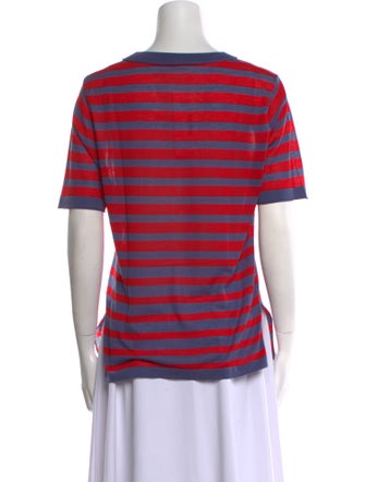 Sonia Rykiel Silk Striped T-Shirt