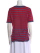 Sonia Rykiel Silk Striped T-Shirt