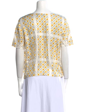 Sonia Rykiel Silk Printed T-Shirt